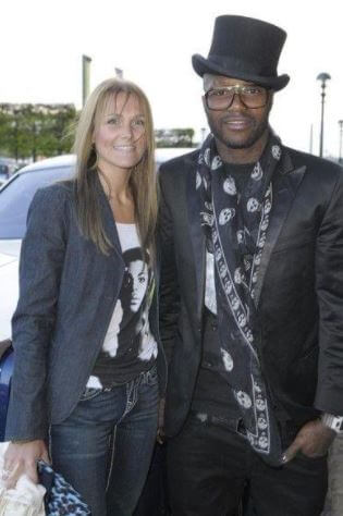 Jude Littler with her ex-husband Djibril Cisse.